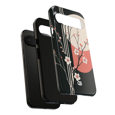 Nocturne Sakura Branch · Tough Phone Case for Pixel ·  Black