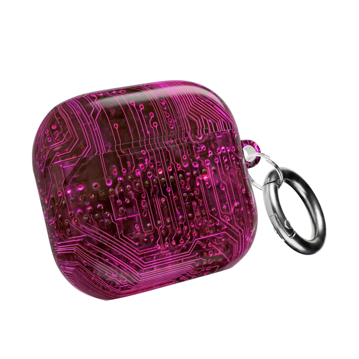 Magenta Circuit Trace · Hard Case for AirPods & AirPods Pro · Pink