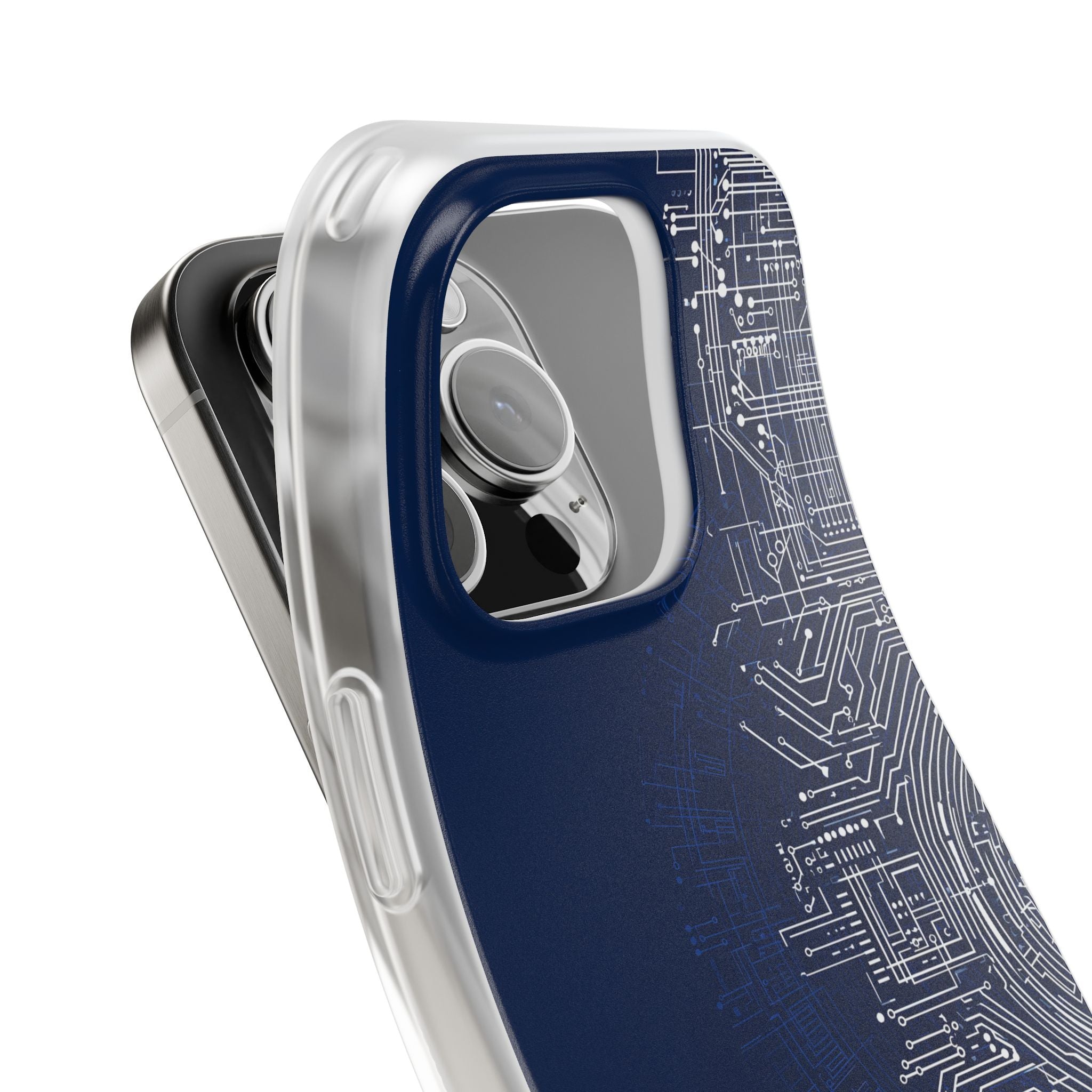 Blue Lite Phone Case for iPhone - Cobalt Circuit Logic