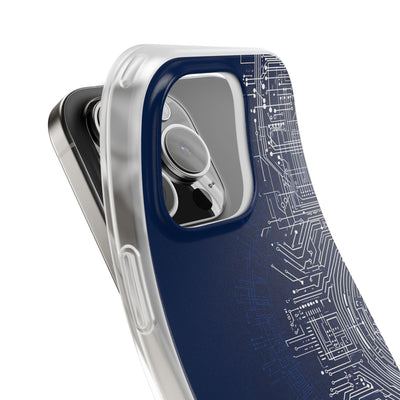 Blue Lite Phone Case for iPhone - Cobalt Circuit Logic