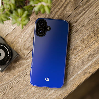 Blue Tough Phone Case for iPhone - Cobalt Depth Shift
