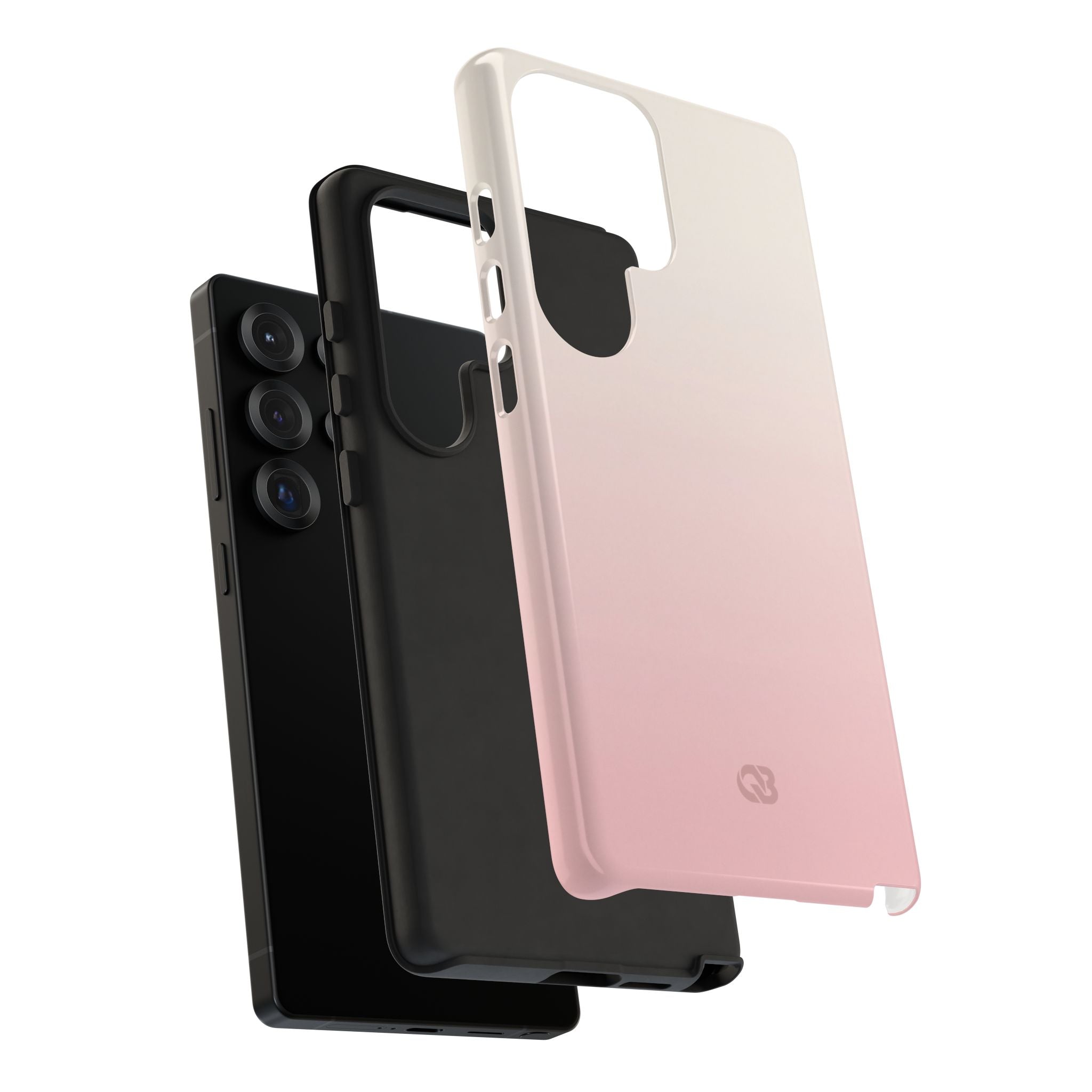 Pink Tough Phone Case for Samsung - Frosted Blush Horizon