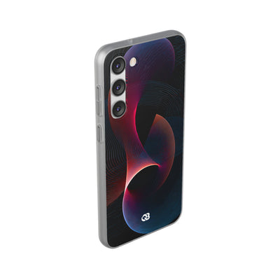 Black Lite Phone Case for Samsung - Cobalt Crimson Flux