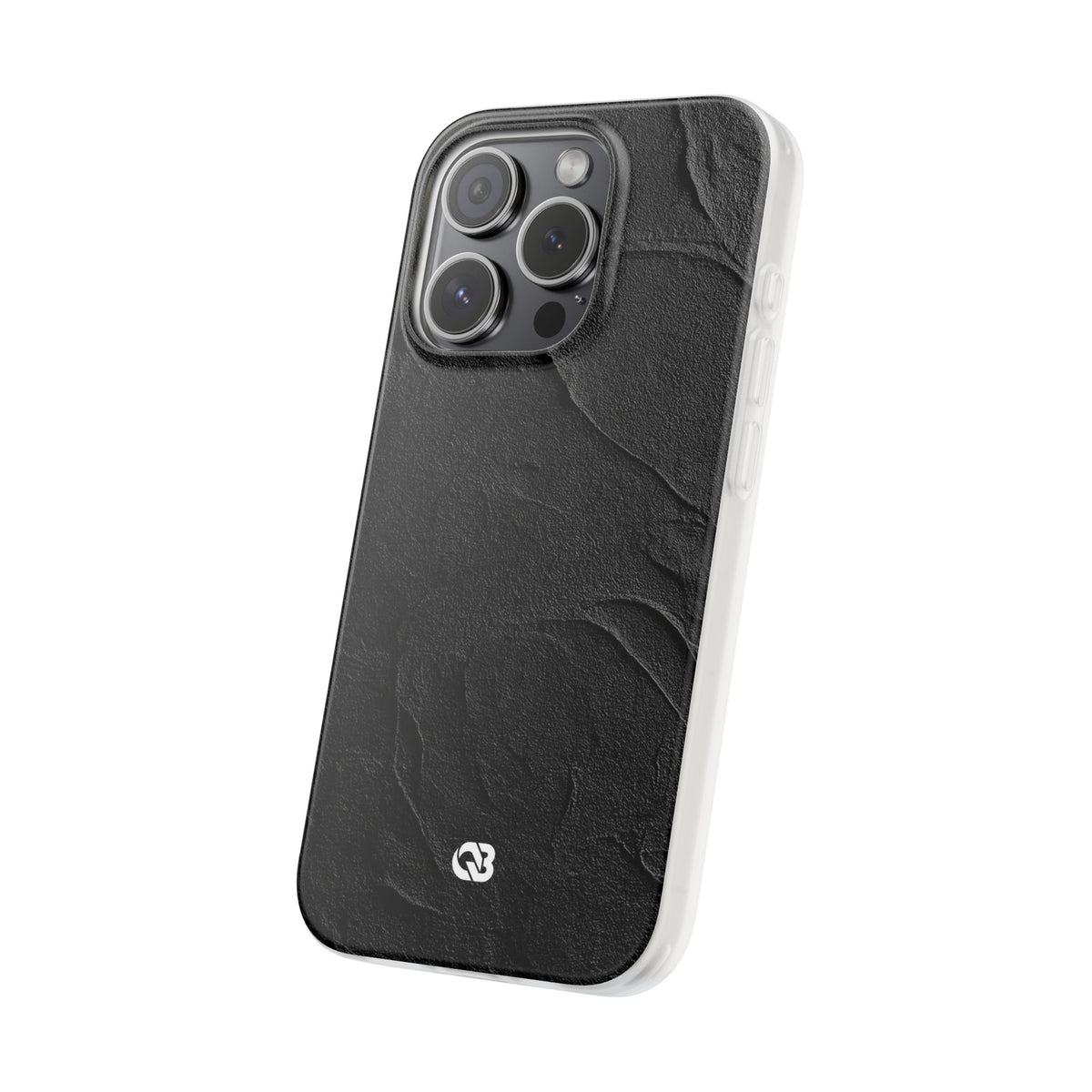 Obsidian Stucco Relief · Lite Phone Case for iPhone ·  Black