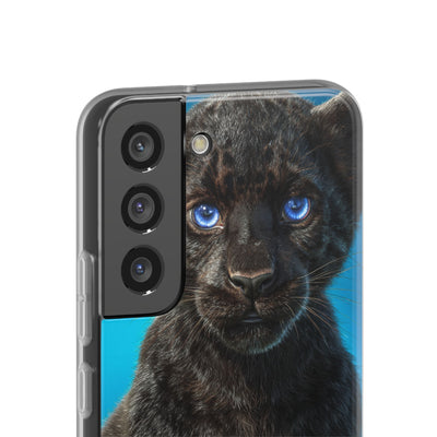Sapphire Gaze Panther · Soft Phone Case for Samsung