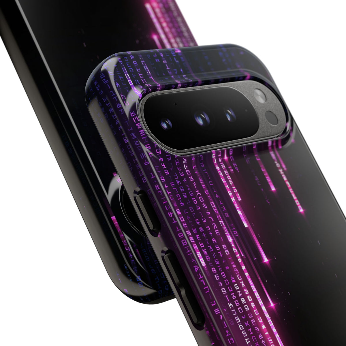 Binary Cascade · Tough Phone Case for Pixel ·  Black