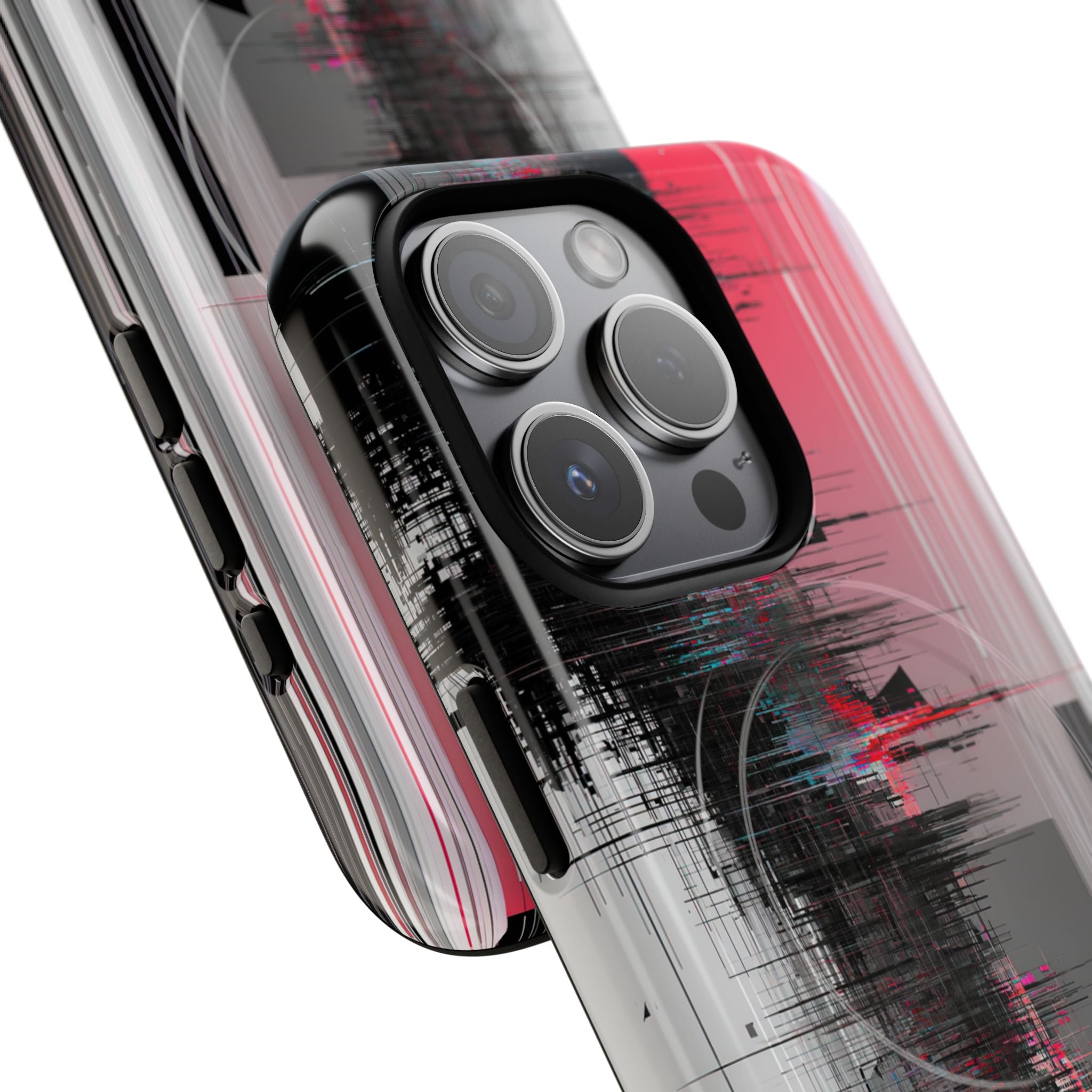 Black Tough 2.0 Magsafe Phone Case for iPhone - Crimson Data Leak