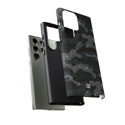 Glitter Shadow Camo · Tough Phone Case for Samsung · Black