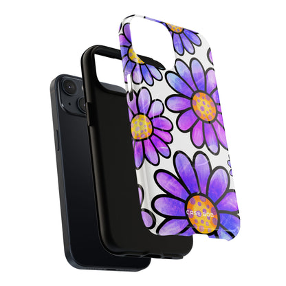 Polka Dot Blooms iPhone 14 Case - Tough+