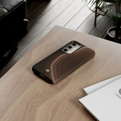 Brown Tough Phone Case for Samsung - Bronzed Canyon Relief