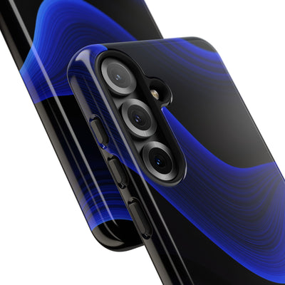 Blue Tough Phone Case for Samsung - Electric Cobalt Flow