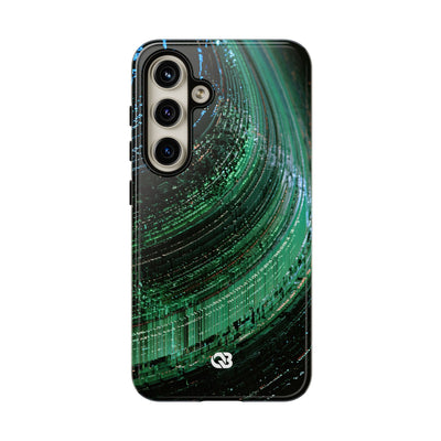 Orbital Data Stream · Tough Phone Case for Samsung · Green