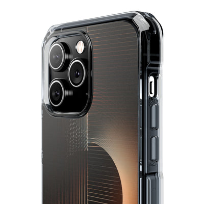 Amber Meridian · Clear Impact Magnetic Phone Case for iPhone · Black