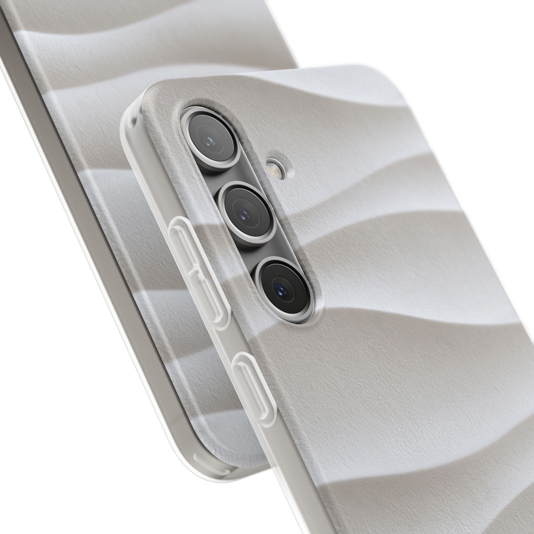 White Lite Phone Case for Samsung - Arctic Flow Ridges