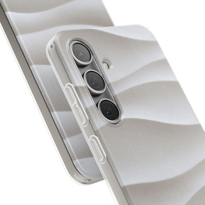 White Lite Phone Case for Samsung - Arctic Flow Ridges