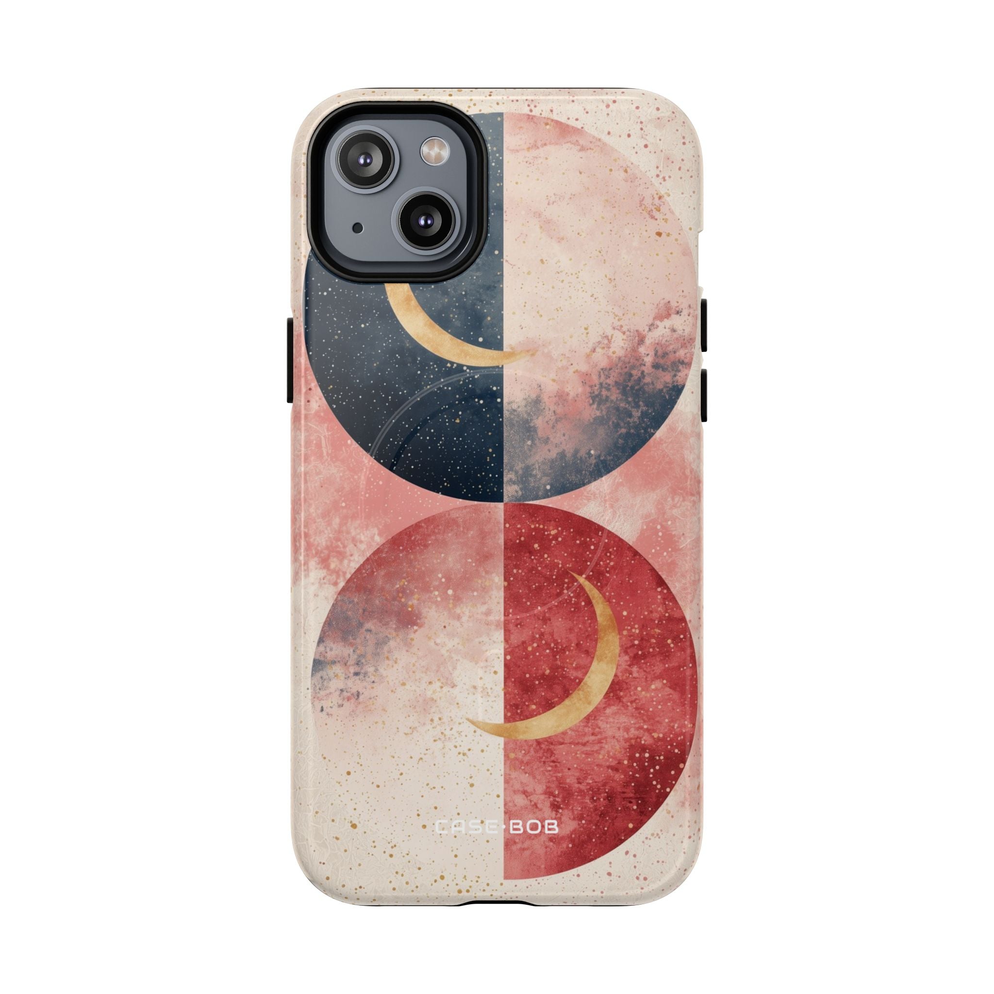 Golden Crescent Circles iPhone 14 Plus Case - Tough+