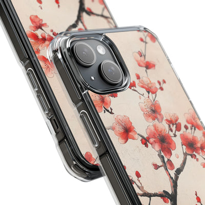 Crimson Silk Flora · Impact Handyhülle für iPhone · Magsafe