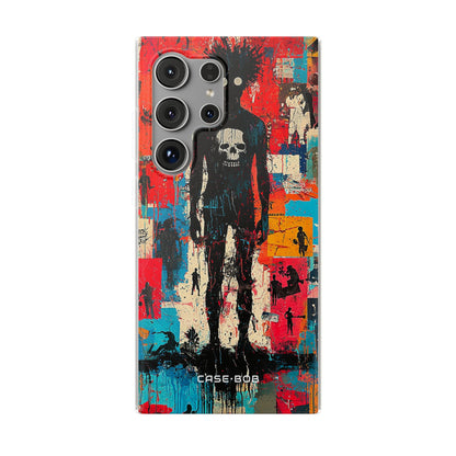 Spiky Skull Silhouette Samsung S24 Ultra Case - Soft