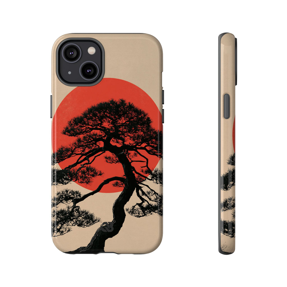Crimson Pine Solitude · Tough Phone Case for iPhone · Beige