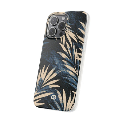 Blue Lite Phone Case for iPhone - Midnight Indigo Palm