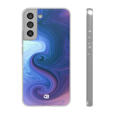 Azure Fluid Swirl · Lite Phone Case for Samsung · Blue