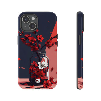 Crimson Blossom Jar · Tough Phone Case for iPhone
