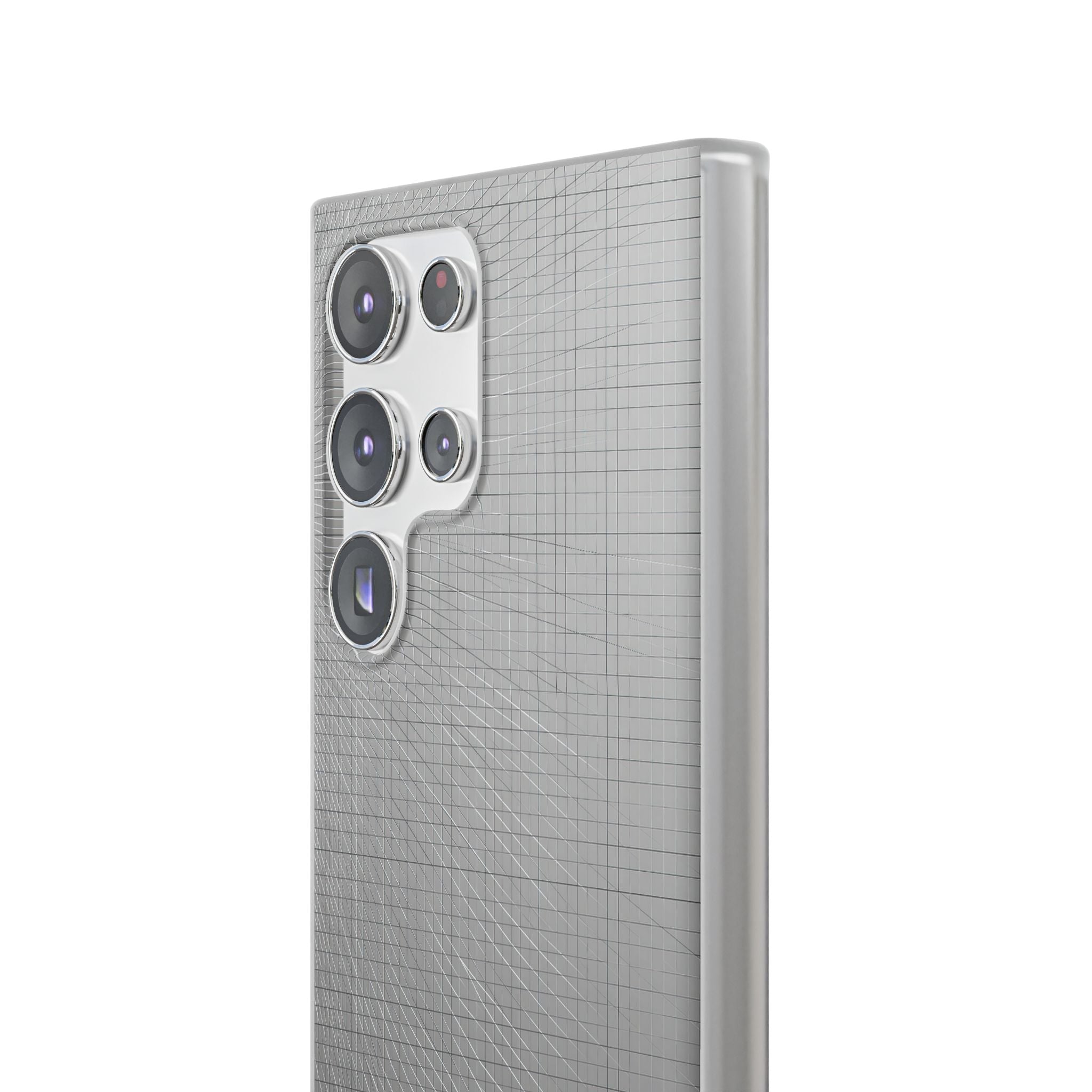 Grey Lite Phone Case for Samsung - Chrome Mesh Warp