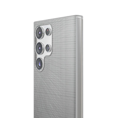 Grey Lite Phone Case for Samsung - Chrome Mesh Warp