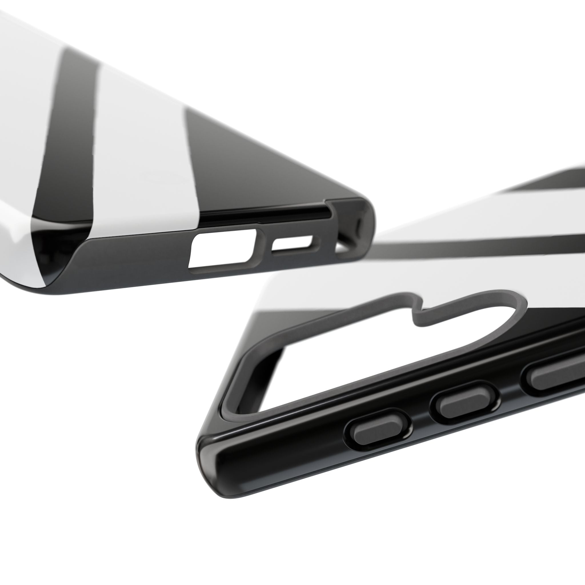 Obsidian White Bars · Tough Handyhülle für Samsung