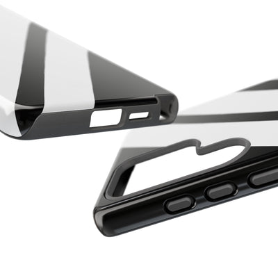 Obsidian White Bars · Tough Handyhülle für Samsung