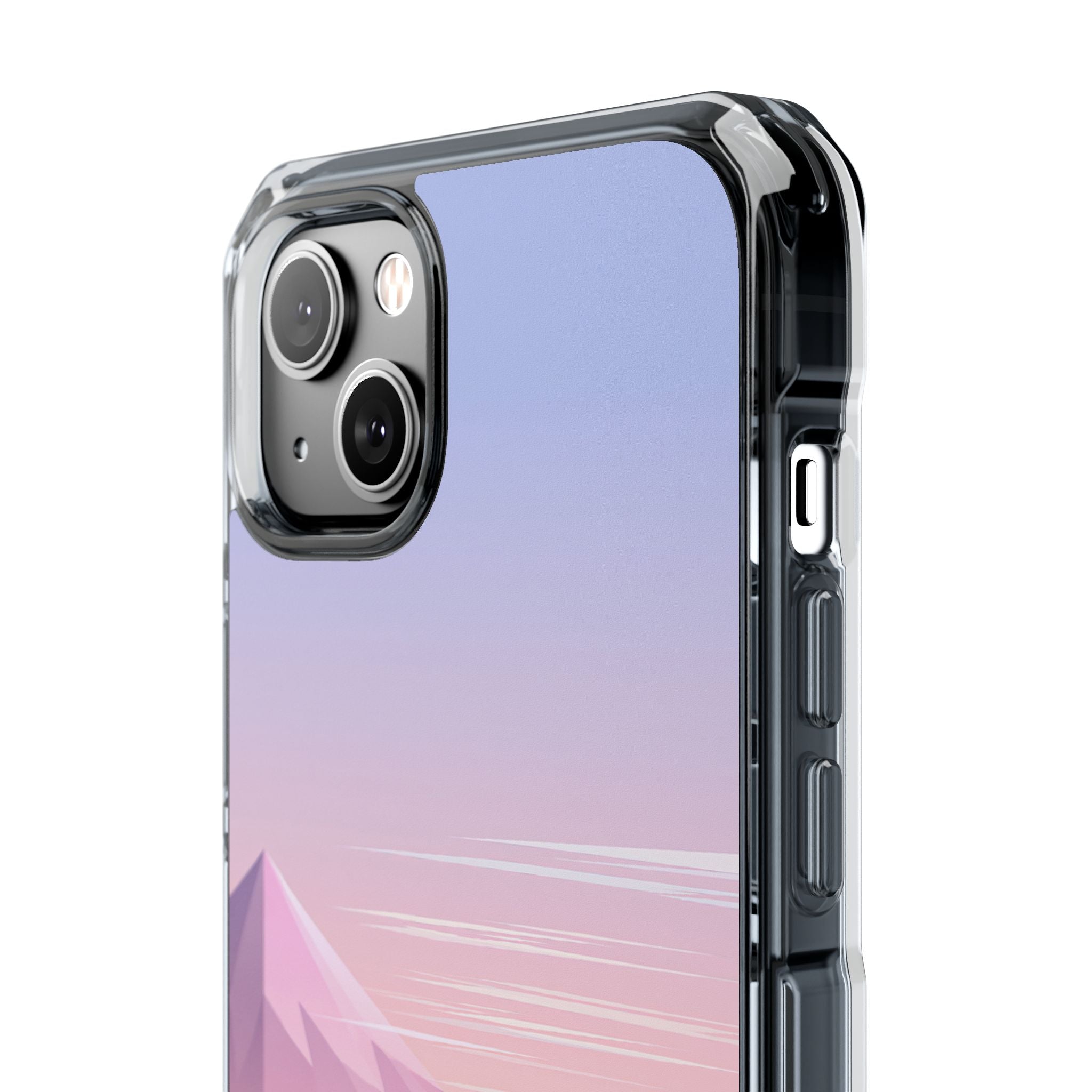 Purple Impact MagSafe Phone Case for iPhone - Lavender Alpine Dawn