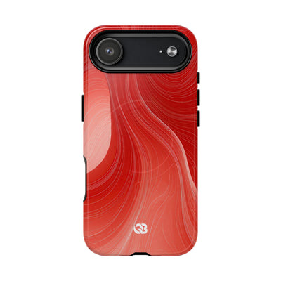 Red Tough 2.0 Magsafe Phone Case for iPhone - Crimson Silk Strands