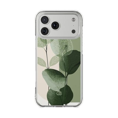 Green Impact MagSafe Phone Case for iPhone - Sage Leaf Skeletals