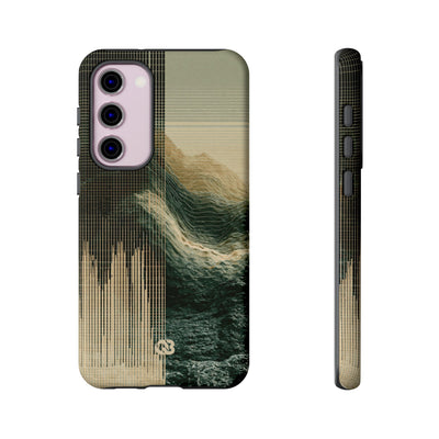 Beige Tough Phone Case for Samsung - Veridian Data Ridge