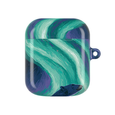 Arctic Aurora Bear · Hard Case for AirPods & AirPods Pro · Teal