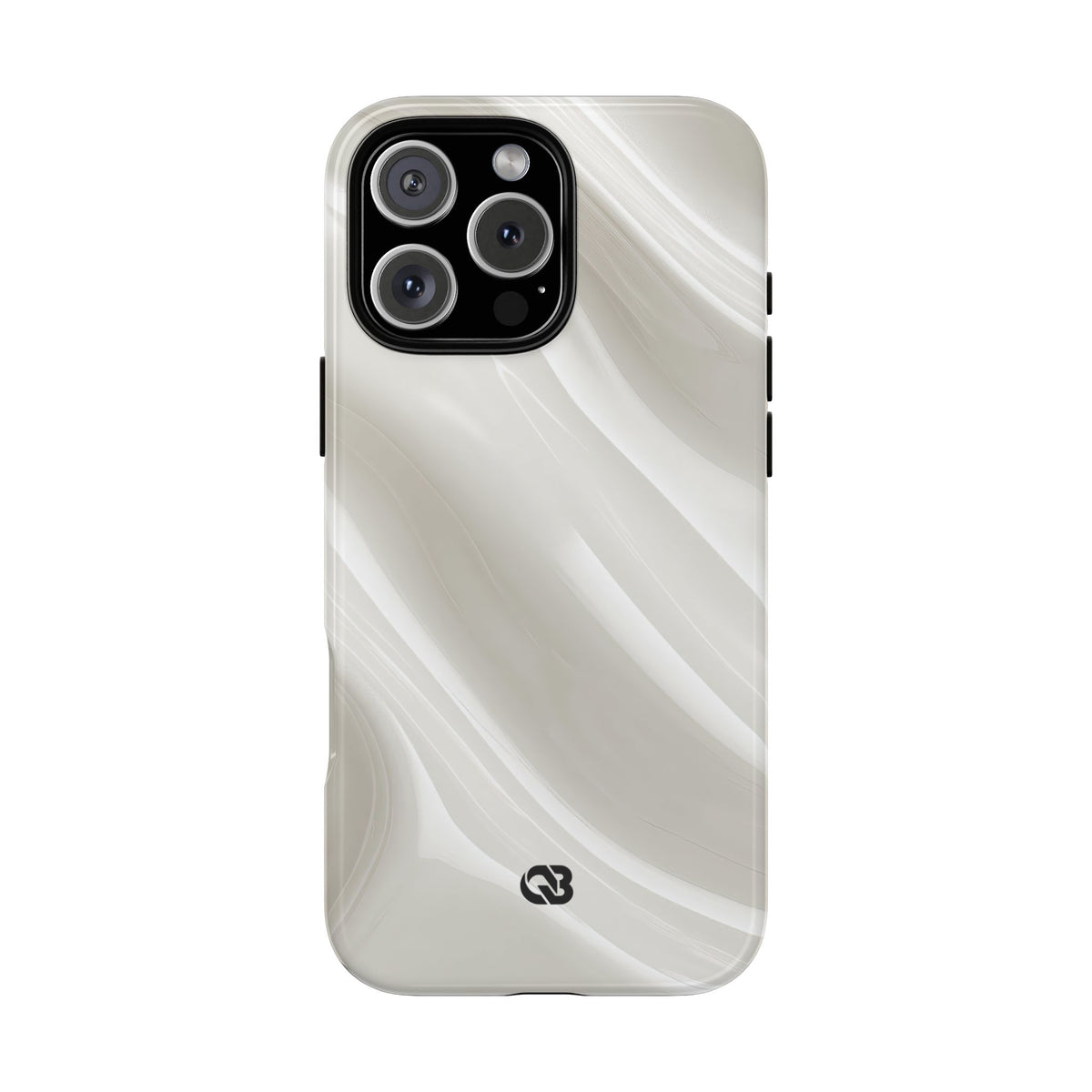 Liquid Enamel Fold · Tough Phone Case for iPhone · White