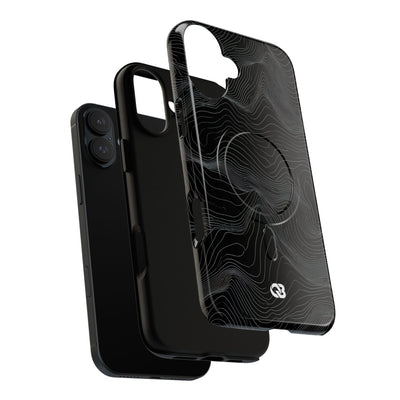 Obsidian Contour Elevation · Tough 2.0 Magnetic Phone Case for iPhone · Black