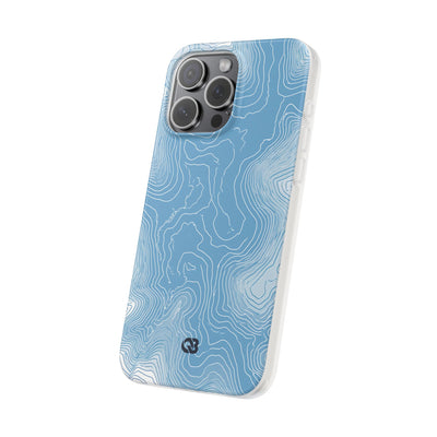 Blue Lite Phone Case for iPhone - Glacial Ridge Topo