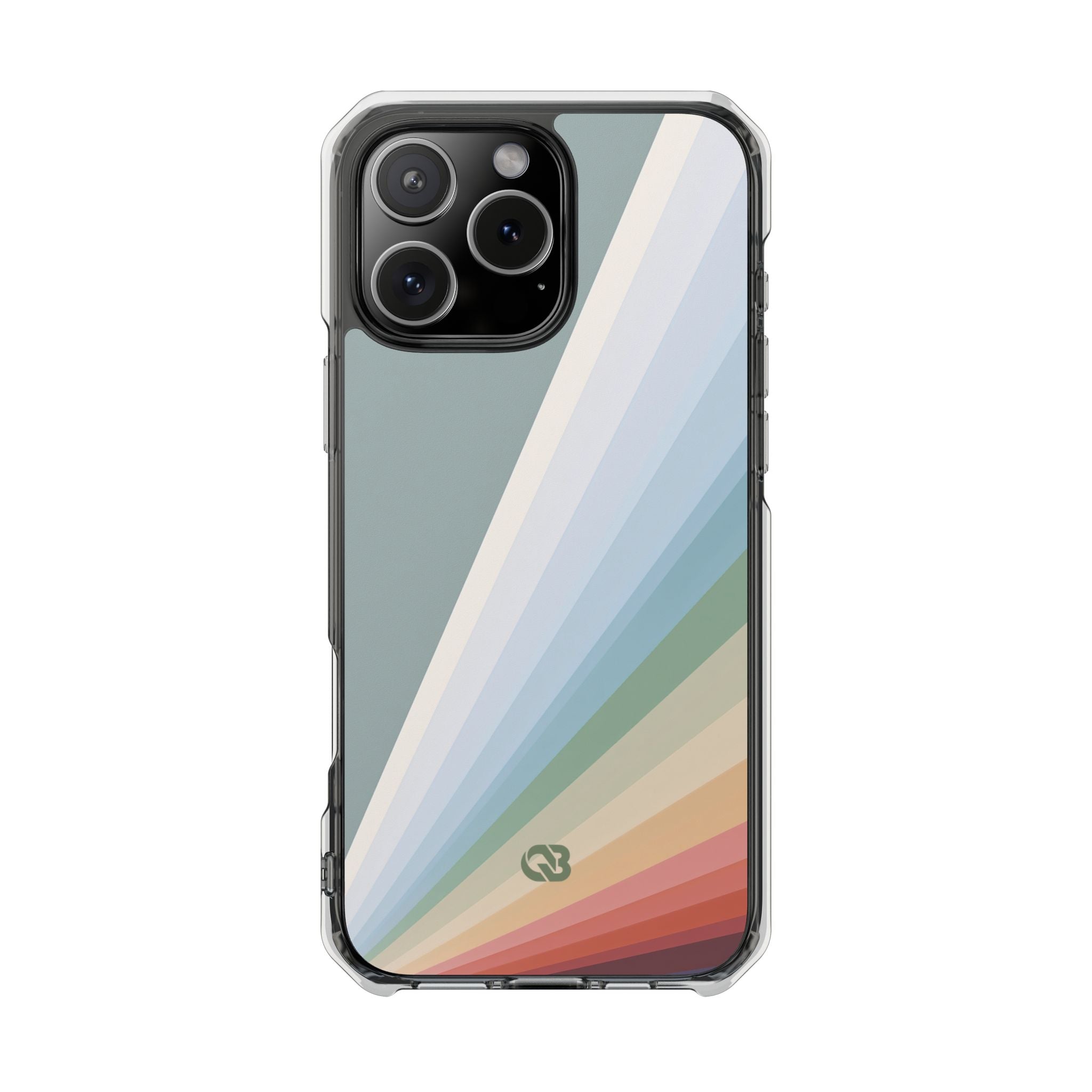 Green Impact MagSafe Phone Case for iPhone - Sage Prism Beam