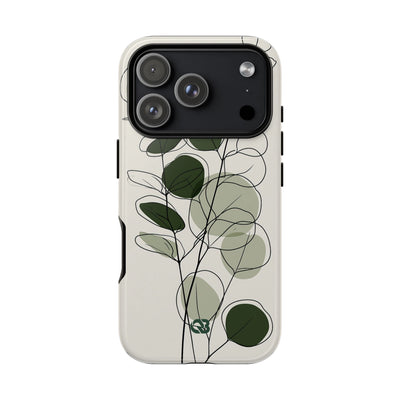 Eucalyptus Foliage Study · Tough Phone Case for iPhone · Green