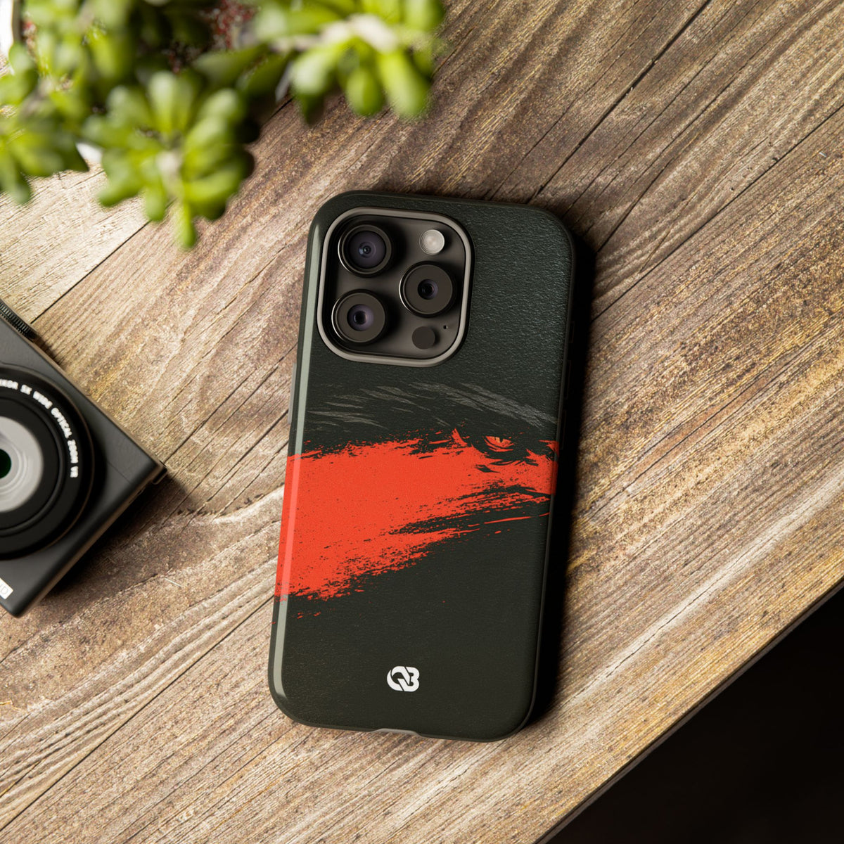 Crimson Raptor Noir · Tough Phone Case for iPhone · Black