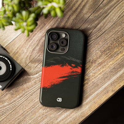Crimson Raptor Noir · Tough Phone Case for iPhone · Black