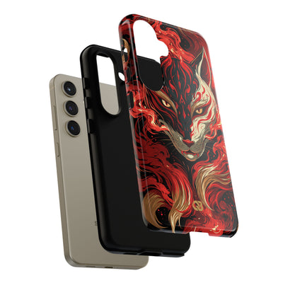 Crimson Kitsune Spirit · Tough Phone Case for Samsung · Red