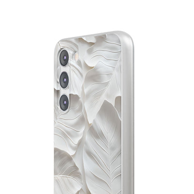 Sculpted Ivory Leaves · Soft Handyhülle für Samsung