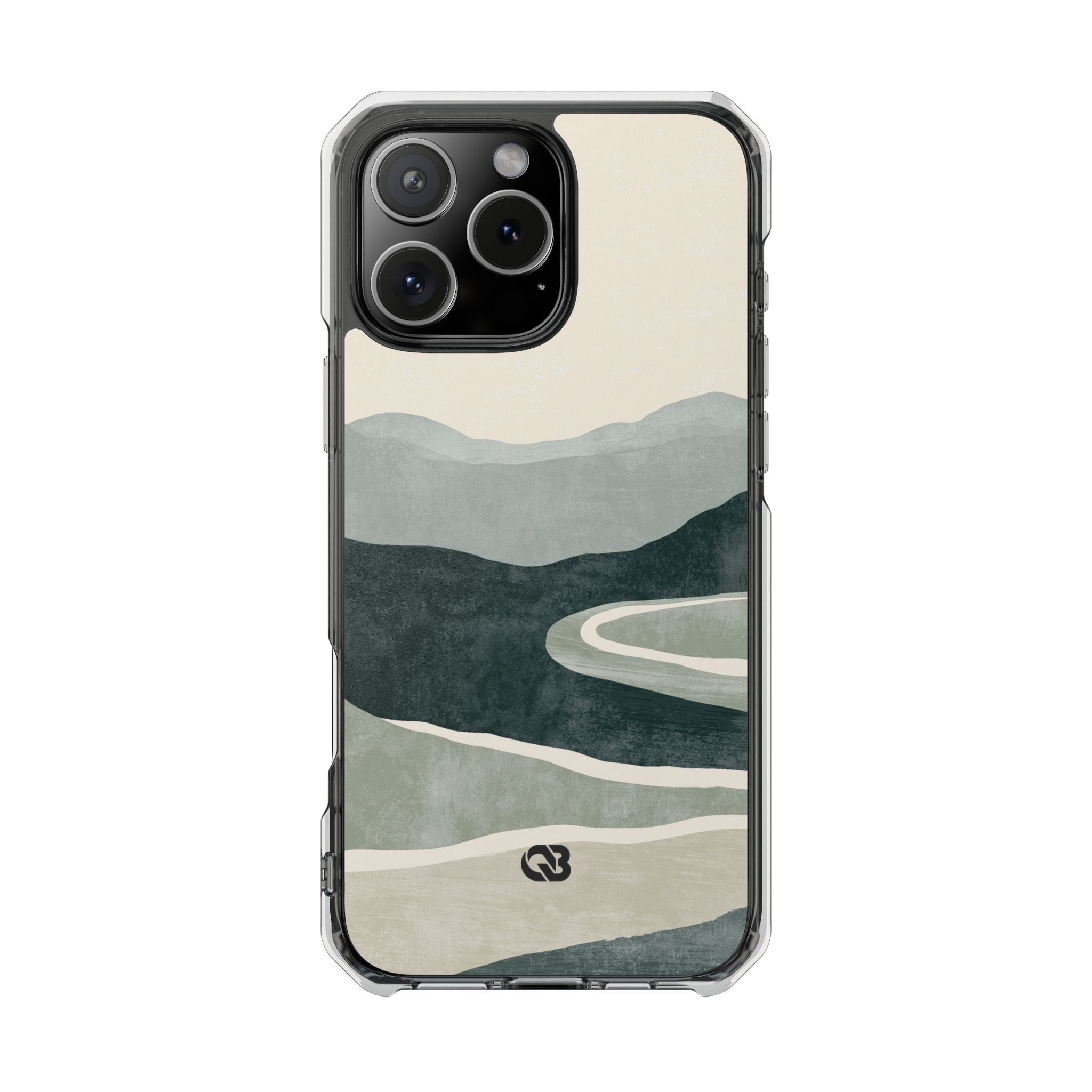 Green Impact MagSafe Phone Case for iPhone - Misty Sage Valley