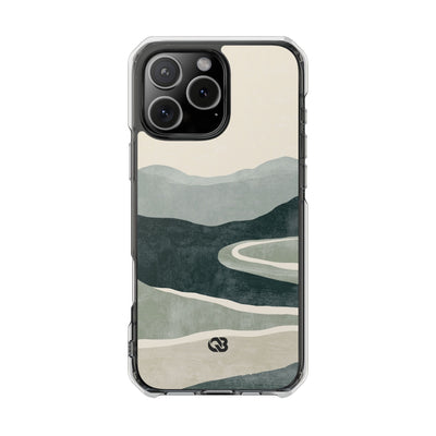 Green Impact MagSafe Phone Case for iPhone - Misty Sage Valley