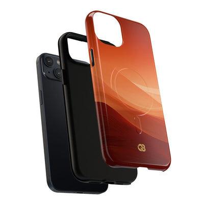 Orange Tough 2.0 Magsafe Phone Case for iPhone - Crimson Dune Gradient
