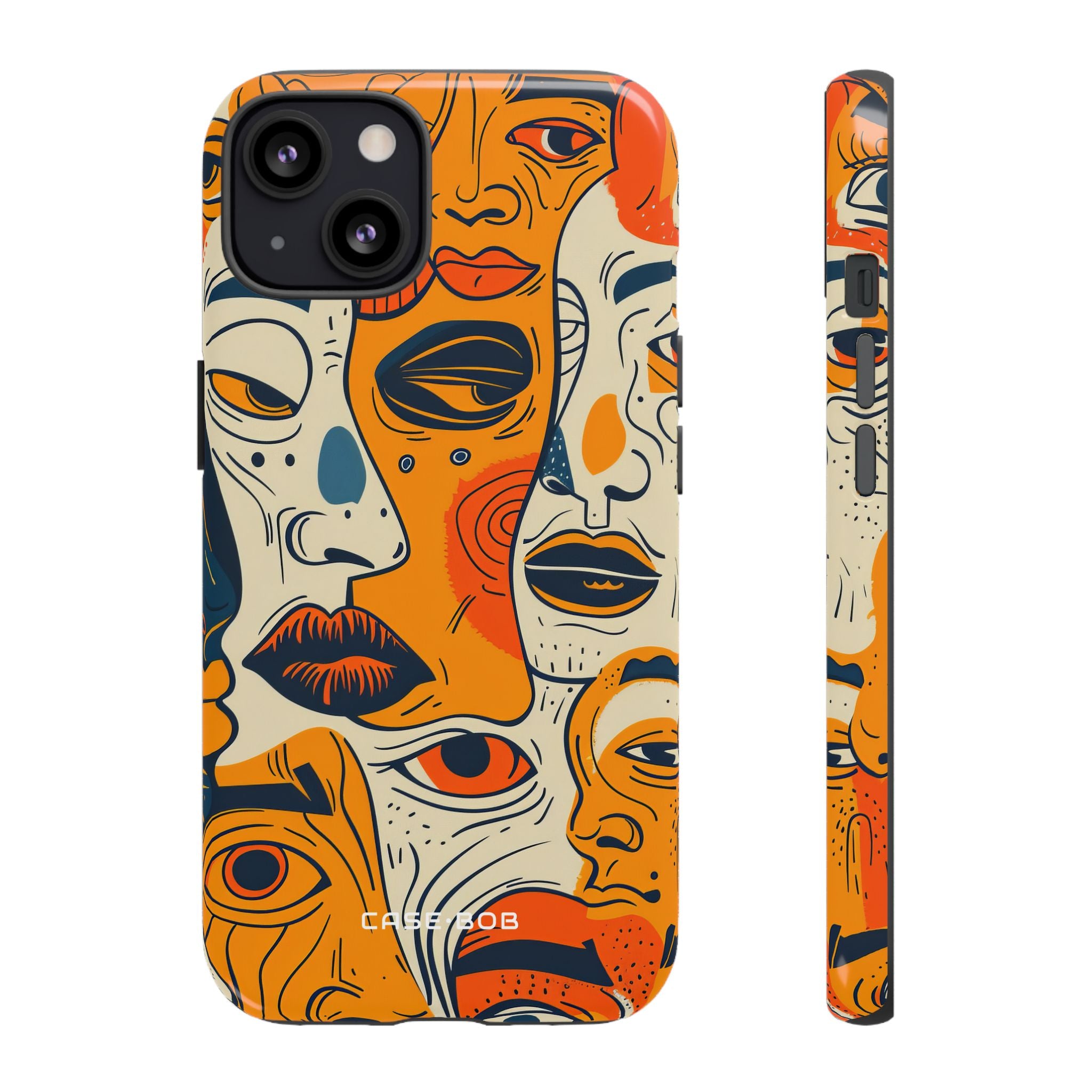 Tangled Faces Sunset iPhone 13 Case - Tough