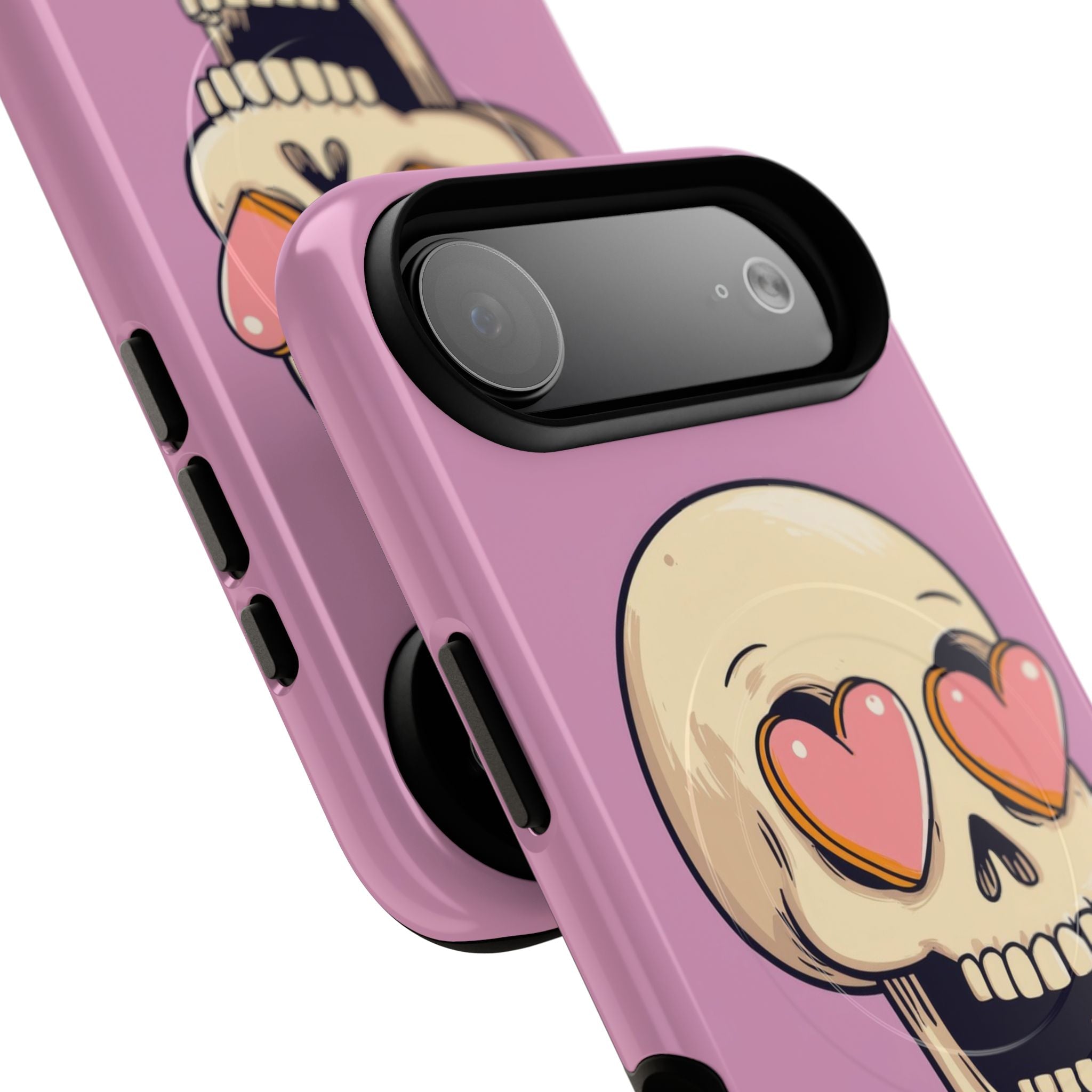 Heart Eyed Skull iPhone 17 Air Case - Tough+ - CASE•BOB