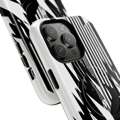 White Tough 2.0 Magsafe Phone Case for iPhone - Shattered Vector Spire